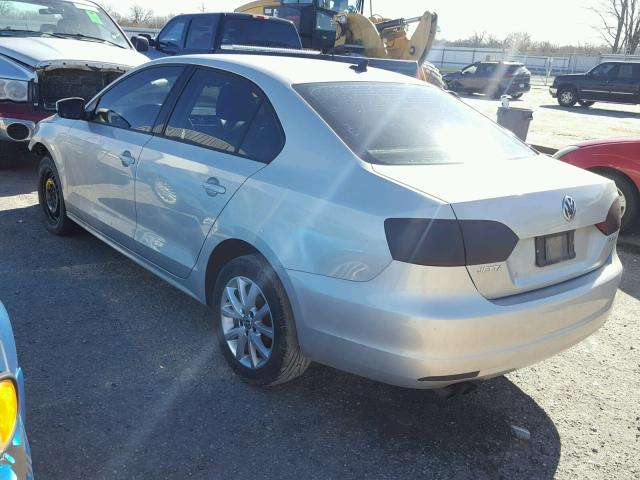 3VWBP7AJ7CM318927 - 2012 VOLKSWAGEN JETTA SE SILVER photo 3