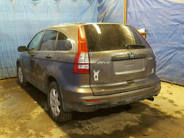 5J6RE4H47BL110384 - 2011 HONDA CR-V SE BROWN photo 3