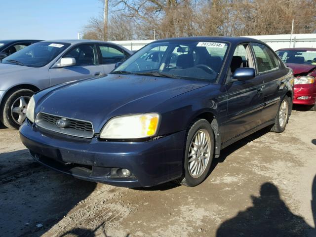 4S3BE625446204857 - 2004 SUBARU LEGACY L S BLUE photo 2