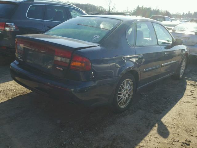 4S3BE625446204857 - 2004 SUBARU LEGACY L S BLUE photo 4