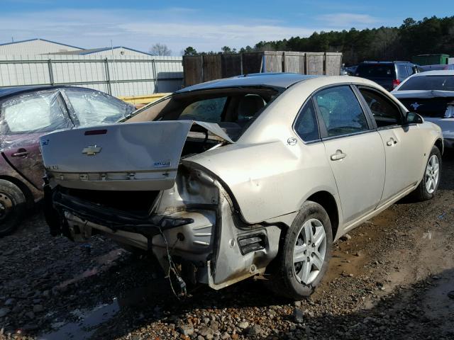 2G1WB58K581277470 - 2008 CHEVROLET IMPALA LS TAN photo 4