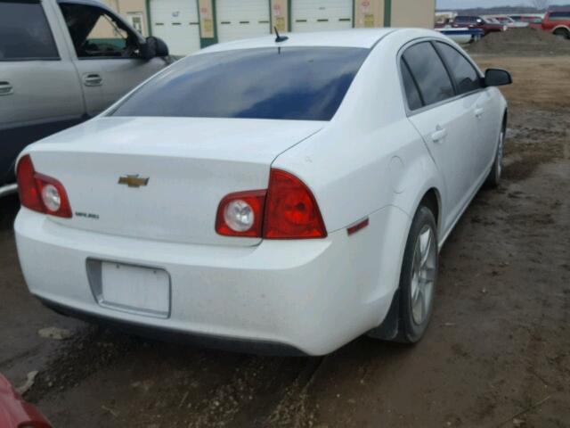 1G1ZB5EB4AF182026 - 2010 CHEVROLET MALIBU LS WHITE photo 4