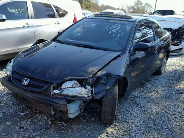 1HGEM22913L048239 - 2003 HONDA CIVIC EX BLACK photo 2