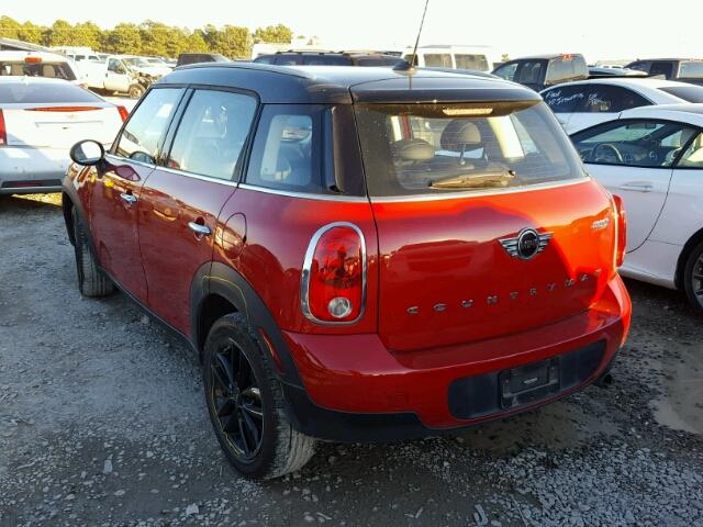 WMWZB3C51EWR36480 - 2014 MINI COOPER COU RED photo 3