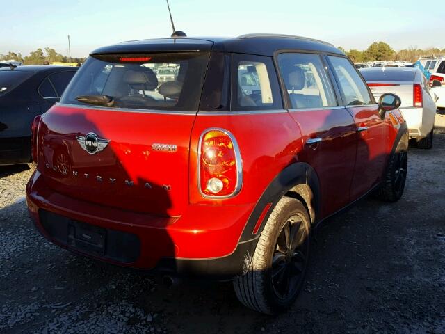 WMWZB3C51EWR36480 - 2014 MINI COOPER COU RED photo 4