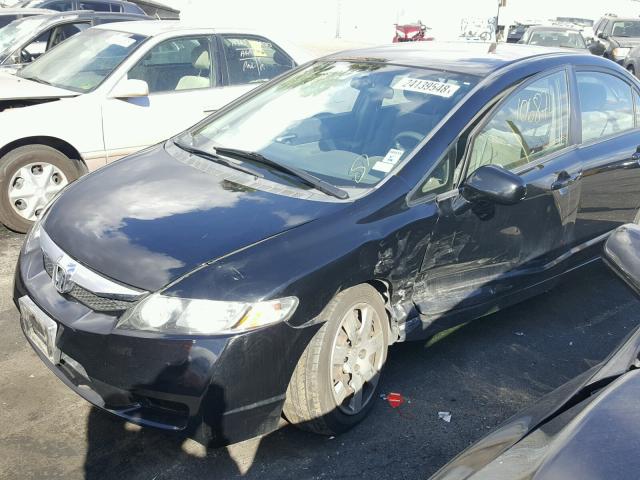 2HGFA1F52BH306763 - 2011 HONDA CIVIC LX BLACK photo 10