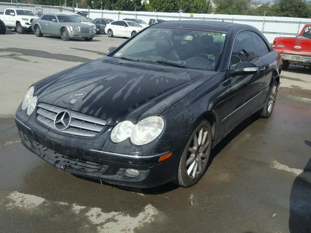 WDBTJ56H27F214479 - 2007 MERCEDES-BENZ CLK 350 BLACK photo 2