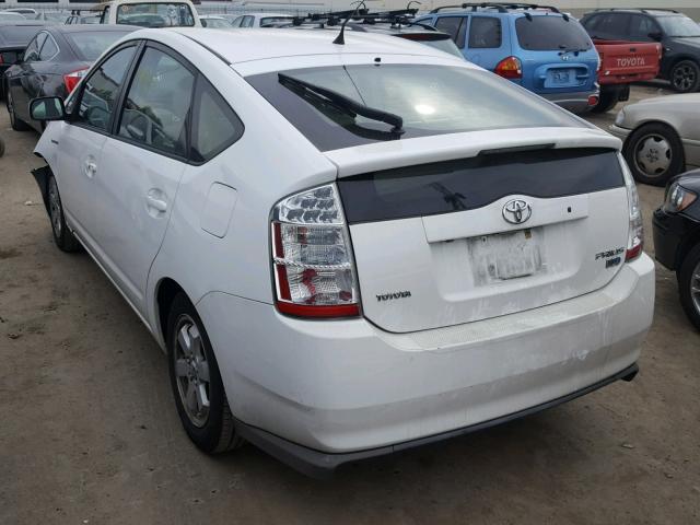 JTDKB20U697833355 - 2009 TOYOTA PRIUS WHITE photo 3