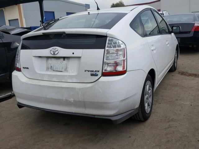 JTDKB20U697833355 - 2009 TOYOTA PRIUS WHITE photo 4