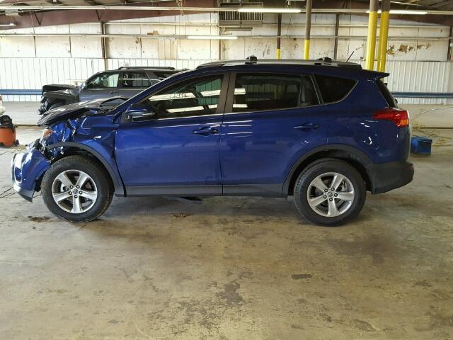 2T3RFREV4FW276426 - 2015 TOYOTA RAV4 XLE BLUE photo 10