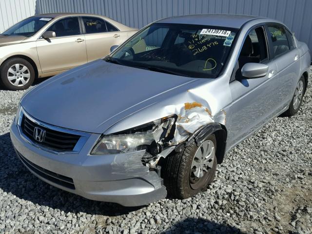 1HGCP26338A137947 - 2008 HONDA ACCORD LX SILVER photo 2