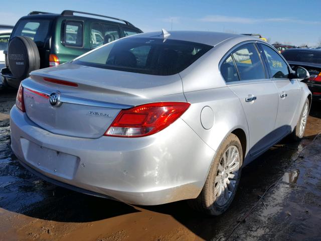 2G4GS5EK3C9151484 - 2012 BUICK REGAL PREM SILVER photo 4