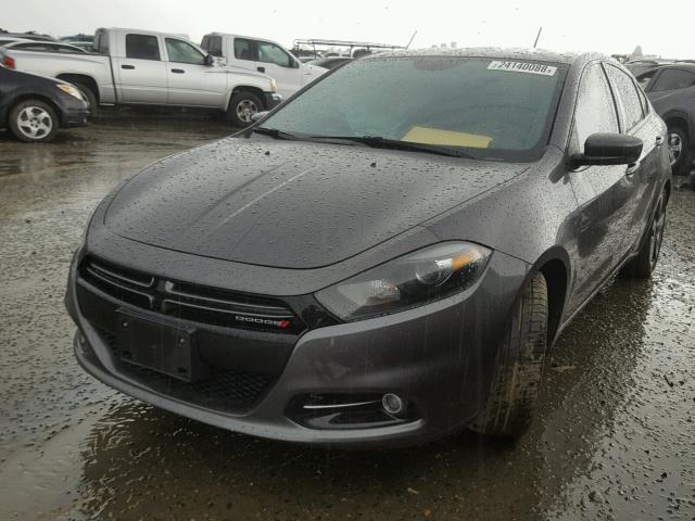 1C3CDFEBXFD150783 - 2015 DODGE DART GT CHARCOAL photo 2