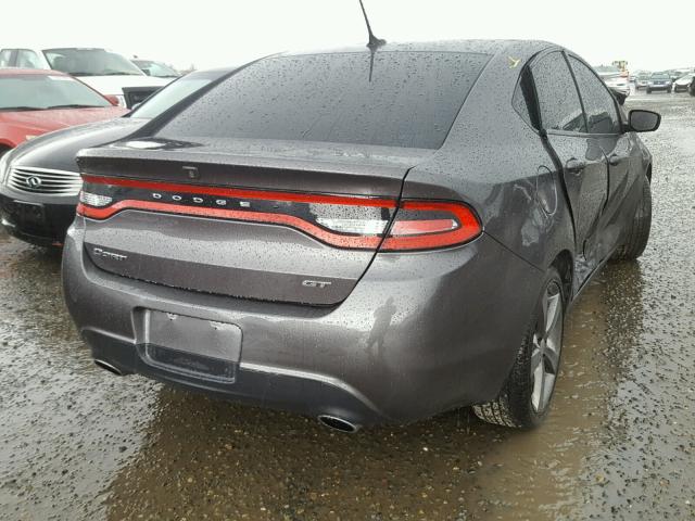 1C3CDFEBXFD150783 - 2015 DODGE DART GT CHARCOAL photo 4