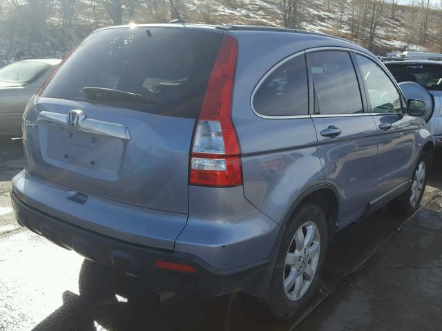 JHLRE48718C027609 - 2008 HONDA CR-V EXL BLUE photo 4