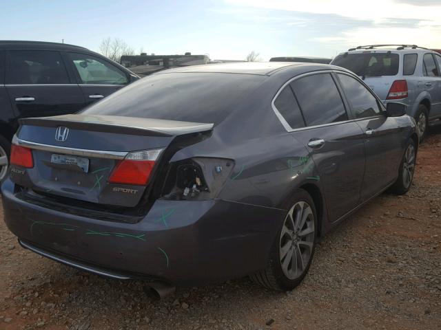 1HGCR2F5XDA072892 - 2013 HONDA ACCORD SPO GRAY photo 4