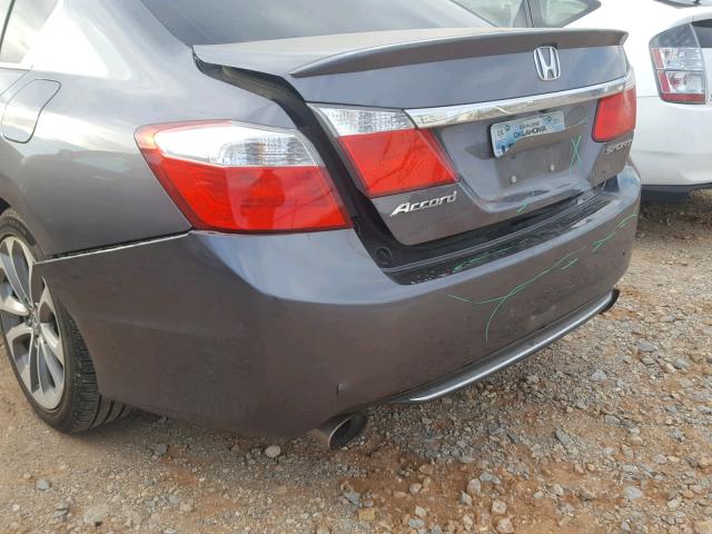 1HGCR2F5XDA072892 - 2013 HONDA ACCORD SPO GRAY photo 9