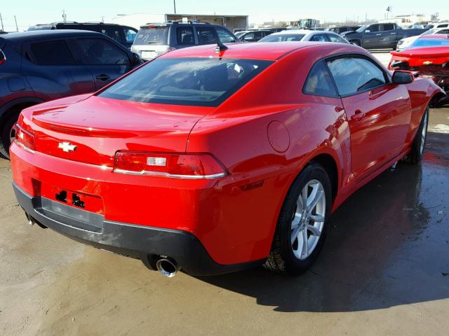 2G1FA1E36F9246736 - 2015 CHEVROLET CAMARO LS RED photo 4