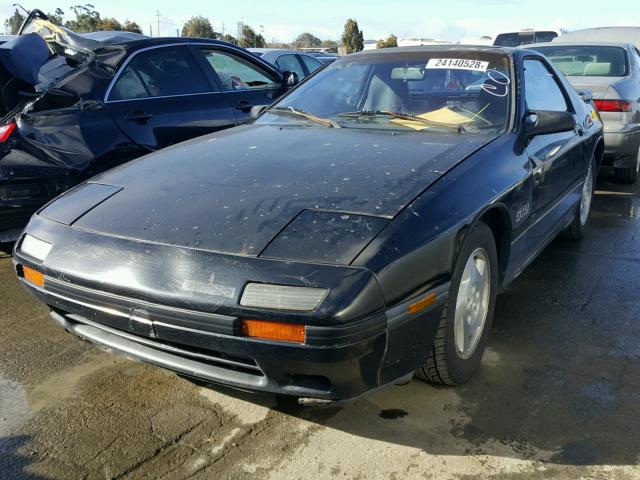 JM1FC3315J0613451 - 1988 MAZDA RX7 BLACK photo 2