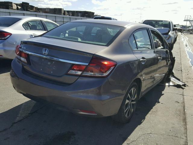 2HGFB2F86FH530590 - 2015 HONDA CIVIC EX ყავისფერი ფოტო 4