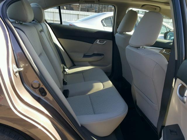 2HGFB2F86FH530590 - 2015 HONDA CIVIC EX ყავისფერი ფოტო 6