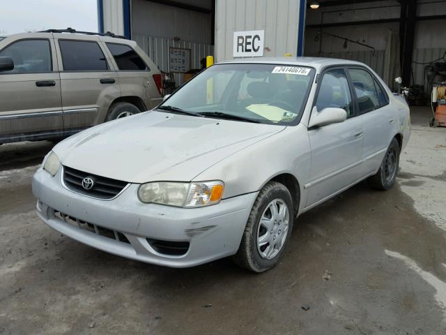 1NXBR12E11Z545160 - 2001 TOYOTA COROLLA CE SILVER photo 2