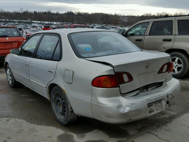 1NXBR12E11Z545160 - 2001 TOYOTA COROLLA CE SILVER photo 3