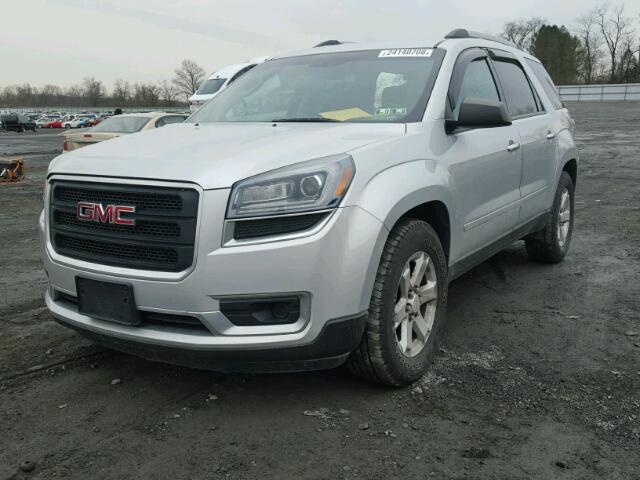 1GKKVPKDXDJ255116 - 2013 GMC ACADIA SLE SILVER photo 2