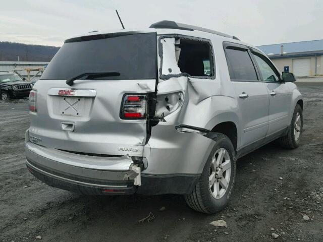 1GKKVPKDXDJ255116 - 2013 GMC ACADIA SLE SILVER photo 4