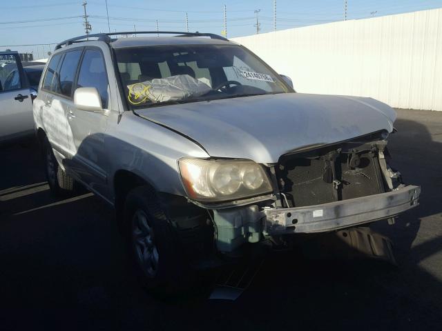 JTEGD21A530053895 - 2003 TOYOTA HIGHLANDER GRAY photo 1