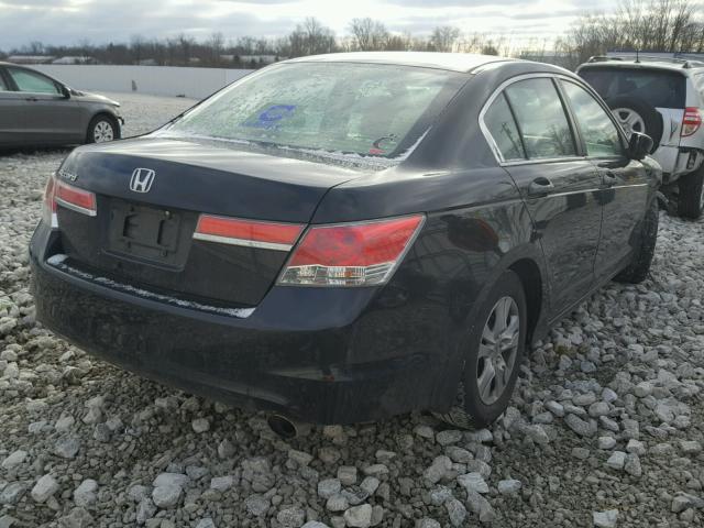 1HGCP2F42BA005598 - 2011 HONDA ACCORD LXP BLACK photo 4