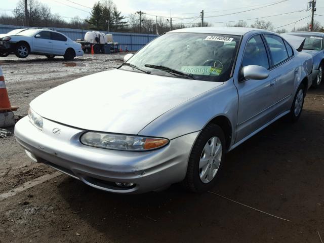 1G3NL52TX1C201969 - 2001 OLDSMOBILE ALERO GL SILVER photo 2