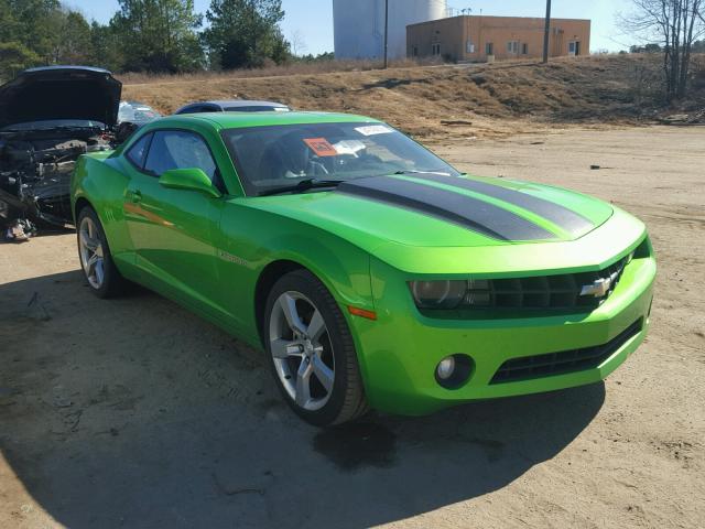 2G1FC1ED7B9121290 - 2011 CHEVROLET CAMARO LT GREEN photo 1