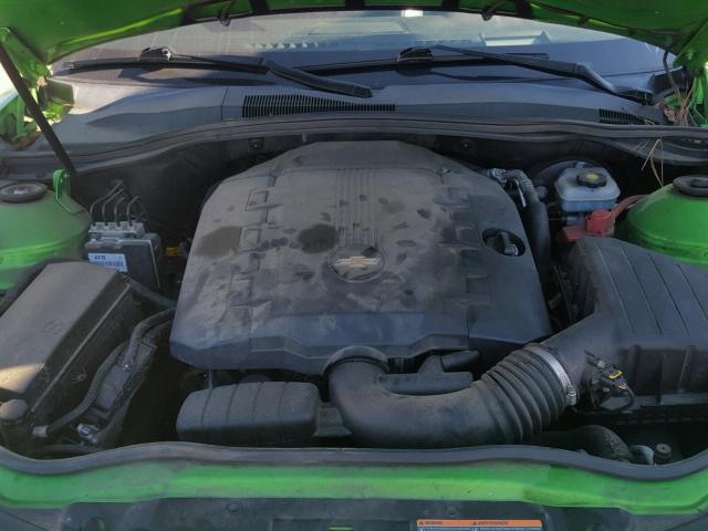 2G1FC1ED7B9121290 - 2011 CHEVROLET CAMARO LT GREEN photo 7