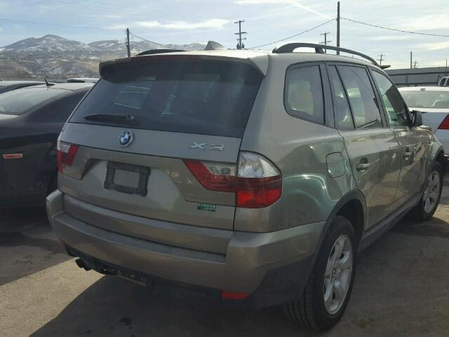 WBXPC93437WF03365 - 2007 BMW X3 3.0SI GOLD photo 4