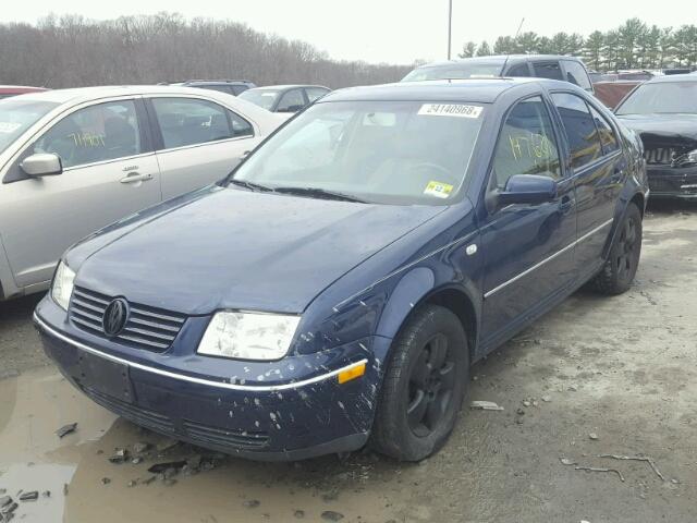 3VWSA69M55M052868 - 2005 VOLKSWAGEN JETTA GLS BLUE photo 2