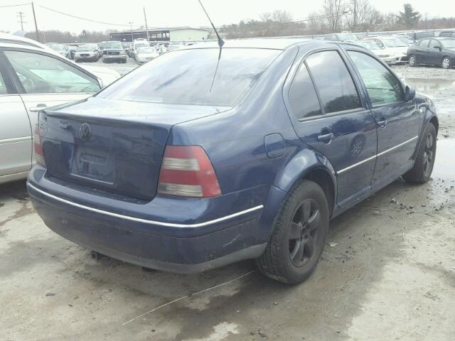 3VWSA69M55M052868 - 2005 VOLKSWAGEN JETTA GLS BLUE photo 4