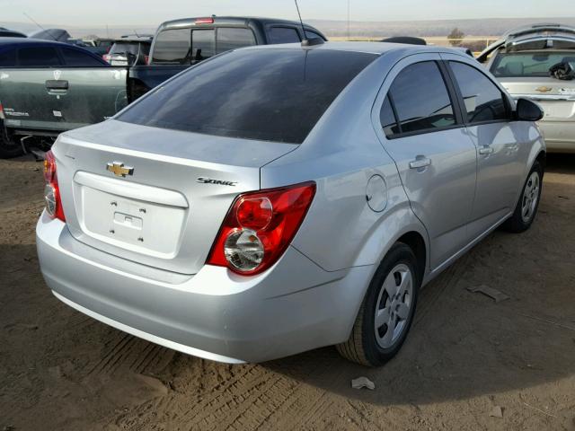 1G1JB5SH0G4118673 - 2016 CHEVROLET SONIC LS SILVER photo 4