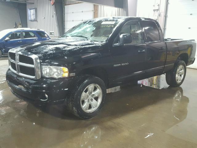 1D7HU18D35S291793 - 2005 DODGE RAM 1500 S BLACK photo 2