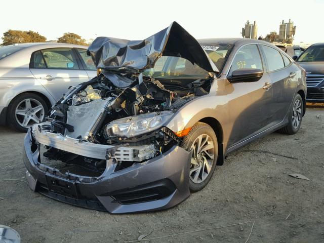 2HGFC2F76JH517190 - 2018 HONDA CIVIC EX გრაფიტი ფოტო 2