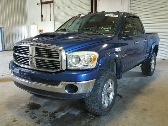 1D7HU18288S636609 - 2008 DODGE RAM 1500 S BLUE photo 2