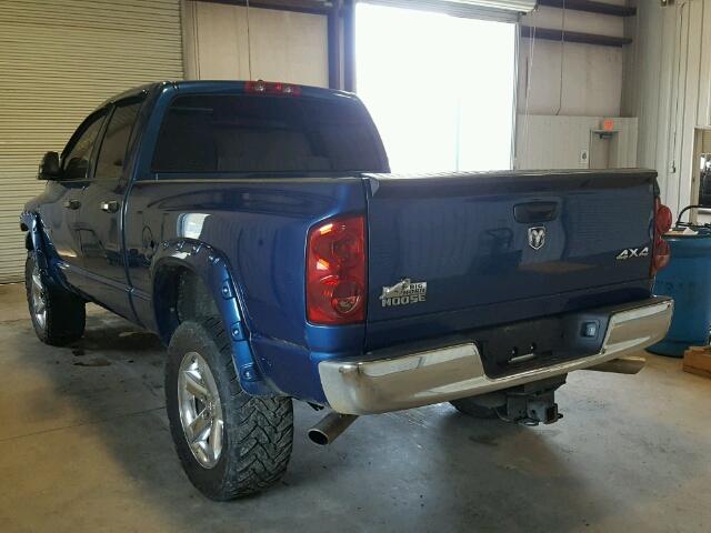 1D7HU18288S636609 - 2008 DODGE RAM 1500 S BLUE photo 3