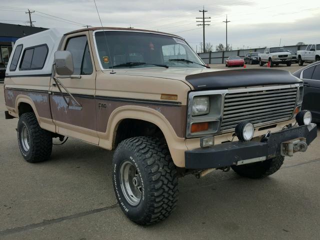 1FTEF14N3FPB35375 - 1985 FORD F150 TWO TONE photo 1