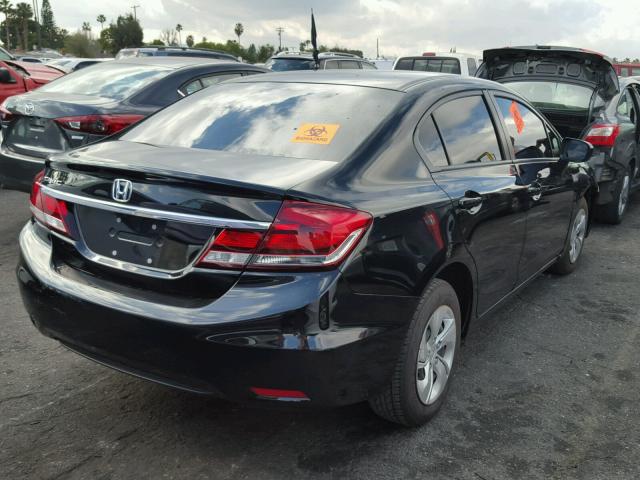 2HGFB2F53FH566436 - 2015 HONDA CIVIC LX BLACK photo 4