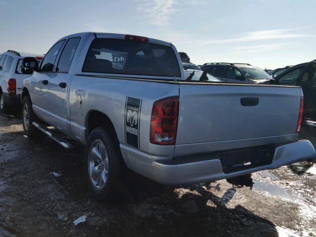 1D7HU18D45S168097 - 2005 DODGE RAM 1500 S SILVER photo 3