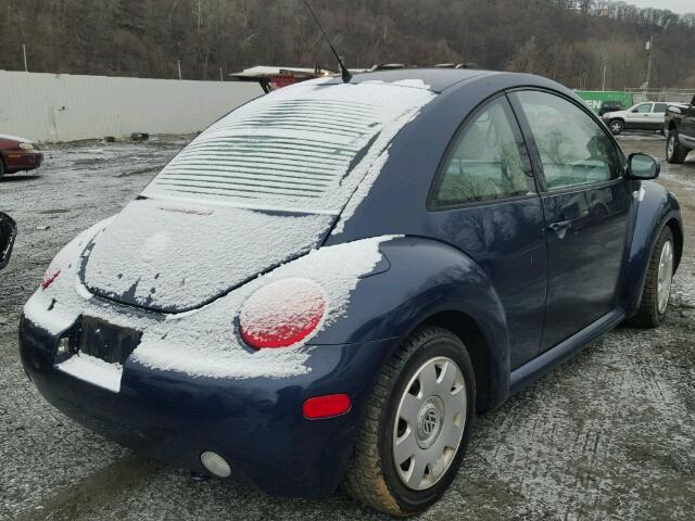 3VWBK21C13M430139 - 2003 VOLKSWAGEN NEW BEETLE BLUE photo 4