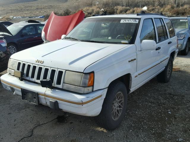 1J4GZ78Y6RC172353 - 1994 JEEP GRAND CHER WHITE photo 2