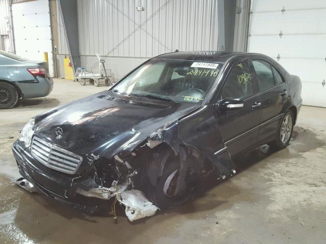 WDBRF92H87F931512 - 2007 MERCEDES-BENZ C 280 4MAT BLACK photo 2