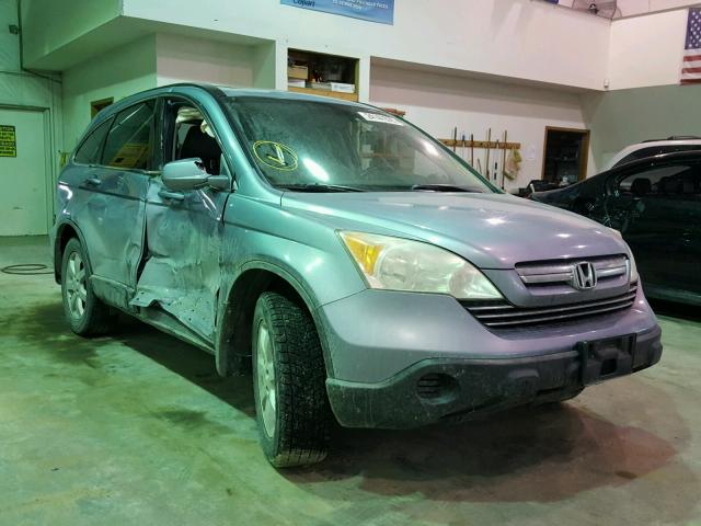 JHLRE48738C025666 - 2008 HONDA CR-V EXL BLUE photo 1