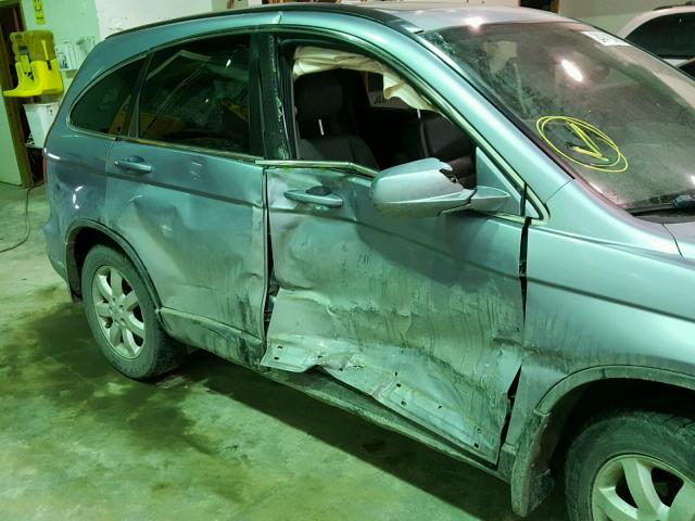 JHLRE48738C025666 - 2008 HONDA CR-V EXL BLUE photo 9